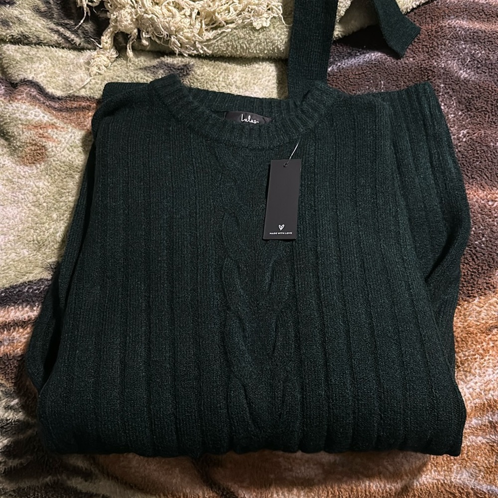Lulus green sweater dress